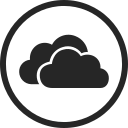 Circle,High quality,Media,Onedrive,Social,Social media,Storage